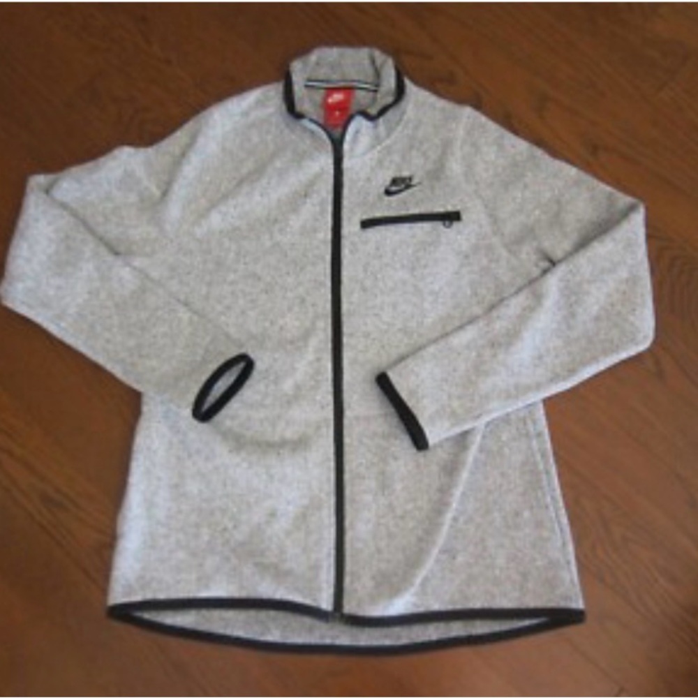 Nike sportswear knitted full zipper Gray kids size M